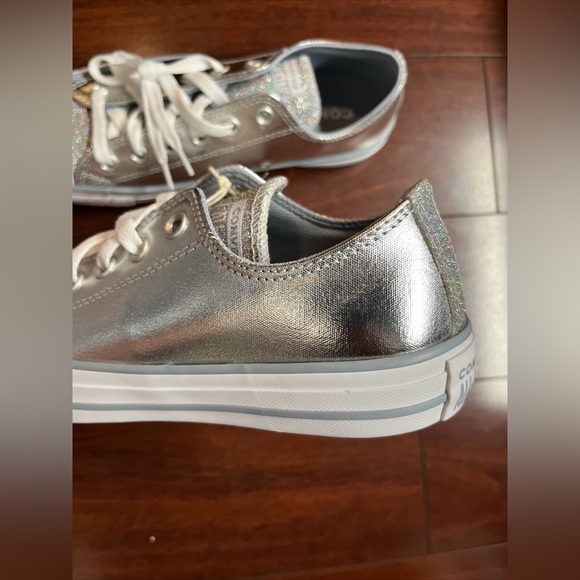Converse CTAS OX Low Top Womens 8 Metallic Granite Glitter Sneaker Shoe A05433F - Picture 11 of 16